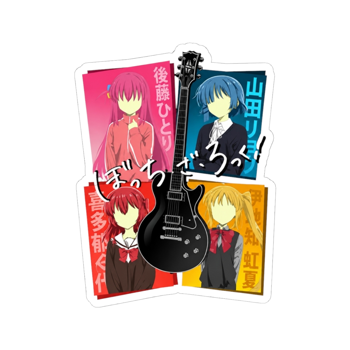 Bocchi Band Sticker | Bocchi the Rock! - alternate angle 1, merchandise